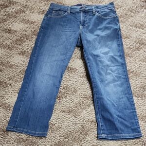 NYDJ Straight Leg Blue Karen Capri Jeans